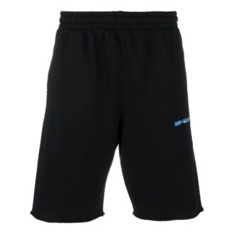 Off-White Men’ s SS22 Logo Arrow Printing Casual Straight Shorts Loose Fit Black Off-White Men’ s SS22 Logo Arrow Printing Casual Straight Shorts Loose Fit Black