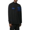 Off-White Men’ s SS22 Logo Arrow Printing Half Turtleneck Long Sleeves Black T-Shirt