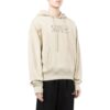 Off-White Men’ s SS22 Logo Embroidered Cotton Hooded Long Sleeves Version Khaki