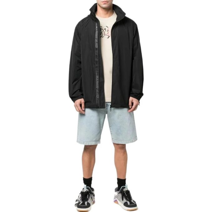 Off-White Men’ s SS22 Logo Pattern Round Neck Short Sleeve Version White T-Shirt