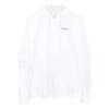 Off-White Men’ s SS22 Logo Printing Arrow Pattern Hooded Long Sleeves Version White