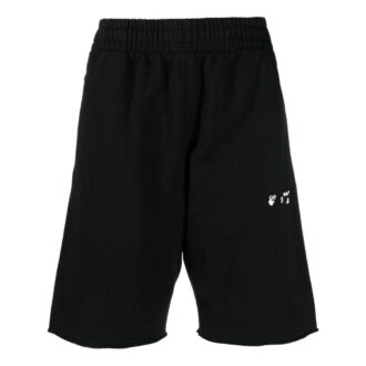 Off-White Men’ s SS22 Logo Printing Casual Shorts Version Black