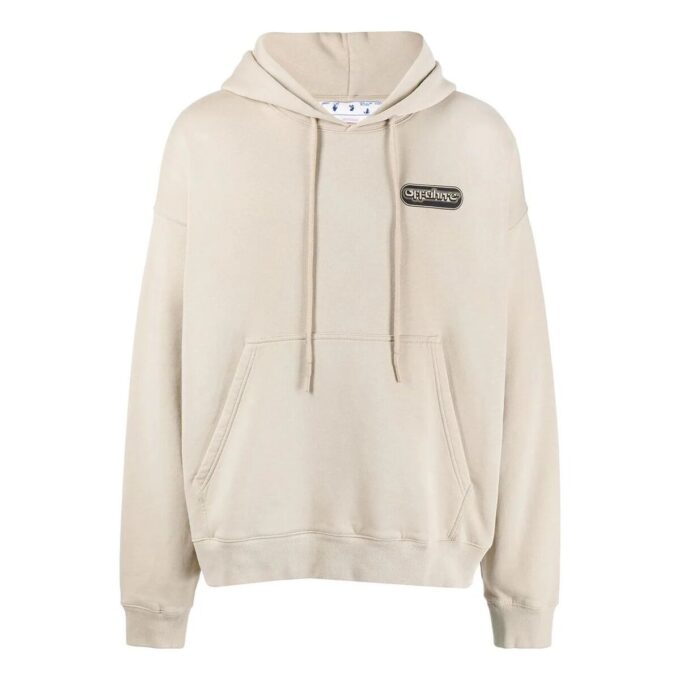 Off-White Men’ s SS22 Logo Printing Loose Fit Beige