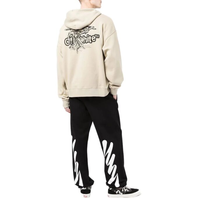 Off-White Men’ s SS22 Logo Printing Loose Fit Beige