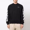 Off-White Men’ s SS22 Logo Printing Round Neck Black