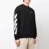 Off-White Men’ s SS22 Logo Printing Round Neck Black