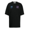 Off-White Men’ s SS22 Logo Printing Round Neck Short Sleeve Black T-Shirt