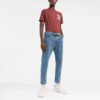 Off-White Men’ s SS22 Logo Printing Round Neck Short Sleeve Version Brick Red T-Shirt