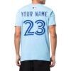 Off-White Men’ s SS22 Logo Printing Short Sleeve Blue T-Shirt