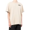 Off-White Men’ s SS22 Logo Printing Short Sleeve Loose Fit Light Brown T-Shirt