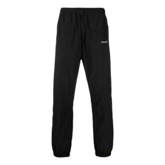 Off-White Men’ s SS22 Logo Printing Straight Sports Pants/Trousers/Joggers Black Off-White Men’ s SS22 Logo Printing Straight Sports Pants/Trousers/Joggers Black