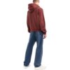 Off-White Men’ s SS22 Pattern Logo Hooded Long Sleeves Version Wine Red