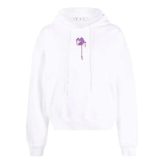 Off-White Men’ s SS22 Pattern Printing Hooded Long Sleeves Pullover Version White Off-White Men’ s SS22 Pattern Printing Hooded Long Sleeves Pullover Version White