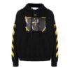 Off-White Men’ s SS22 Pattern Printing Hooded Long Sleeves Version Black