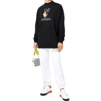 Off-White Men’ s SS22 Pattern Printing Long Sleeves Version Black Off-White Men’ s SS22 Pattern Printing Long Sleeves Version Black