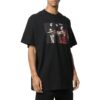 Off-White Men’ s SS22 Pattern Round Neck Short Sleeve Version Black T-Shirt