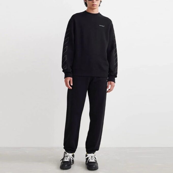 Off-White Men’ s SS22 Printing Round Neck Black