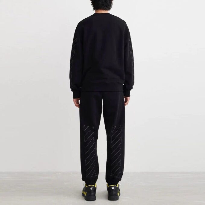 Off-White Men’ s SS22 Printing Round Neck Black