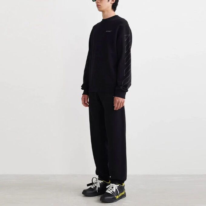 Off-White Men’ s SS22 Printing Round Neck Black