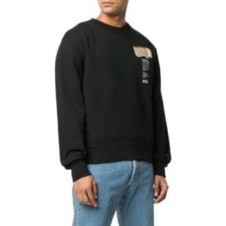 Off-White Men’ s SS22 Round Neck Pattern Alphabet Printing Pullover Long Sleeves Version Black Off-White Men’ s SS22 Round Neck Pattern Alphabet Printing Pullover Long Sleeves Version Black