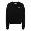 Off-White Men’ s SS22 Round Neck Pullover Arrow Pattern Printing Loose Fit Black