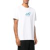 Off-White Men’ s SS22 Round Neck Pullover Embroidered Short Sleeve White T-Shirt