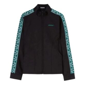 Off-White Men’ s SS22 Series Bright Sports Zipper Black Jacket Off-White Men’ s SS22 Series Bright Sports Zipper Black Jacket