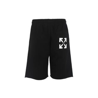 Off-White Men’ s SS22 Side Logo Arrow Printing Shorts Loose Fit Black Off-White Men’ s SS22 Side Logo Arrow Printing Shorts Loose Fit Black