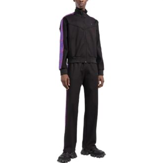 Off-White Men’ s SS22 Side Zipper Stand Collar Sports Jacket Black Off-White Men’ s SS22 Side Zipper Stand Collar Sports Jacket Black