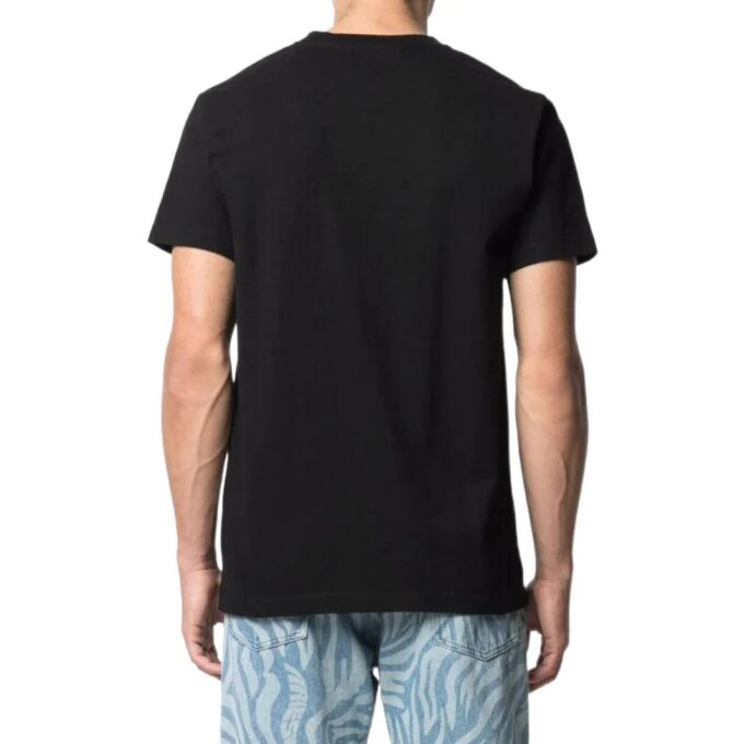 Off-White Men’ s SS22 Solid Color Alphabet Logo Printing Round Neck Short Sleeve Version Black T-Shirt