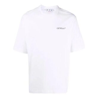 Off-White Men’ s SS22 Solid Color Alphabet Logo Printing Short Sleeve Version White T-Shirt Off-White Men’ s SS22 Solid Color Alphabet Logo Printing Short Sleeve Version White T-Shirt