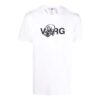 Off-White Men’ s SS22 Solid Color Alphabet Printing Round Neck Short Sleeve Version White T-Shirt