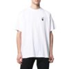 Off-White Men’ s SS22 Solid Color Arrow Logo Printing Round Neck Short Sleeve Loose Fit White T-Shirt