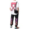Off-White Men’ s SS22 Solid Color Arrow Logo Printing Round Neck Short Sleeve Loose Fit White T-Shirt