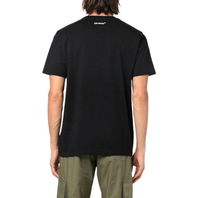 Off-White Men’ s SS22 Solid Color Arrow Logo Round Neck Short Sleeve Version White T-Shirt