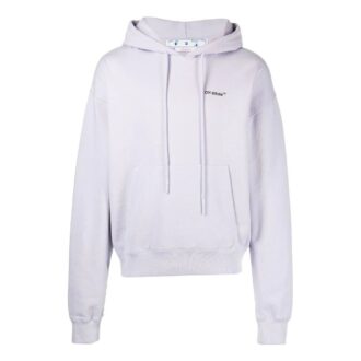 Off-White Men’ s SS22 Solid Color Arrow Pattern Printing Hooded Long Sleeves Version Light Purple Off-White Men’ s SS22 Solid Color Arrow Pattern Printing Hooded Long Sleeves Version Light Purple