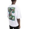 Off-White Men’ s SS22 Solid Color Arrow Pattern Short Sleeve White T-Shirt