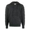 Off-White Men’ s SS22 Solid Color Back logo Printing Hooded Long Sleeves Gray
