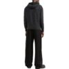 Off-White Men’ s SS22 Solid Color Back logo Printing Hooded Long Sleeves Gray