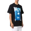 Off-White Men’ s SS22 Solid Color Character Pattern Printing Short Sleeve Loose Fit Black T-Shirt