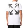 Off-White Men’ s SS22 Solid Color Chest Logo Printing Short Sleeve Version White T-Shirt