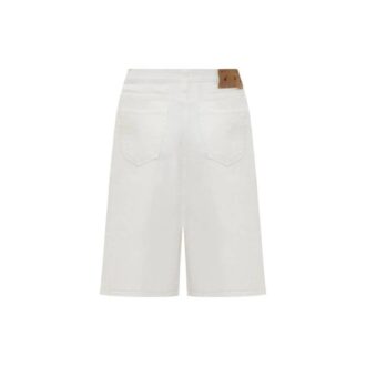 Off-White Men’ s SS22 Solid Color High Waist Casual Denim Shorts White Off-White Men’ s SS22 Solid Color High Waist Casual Denim Shorts White