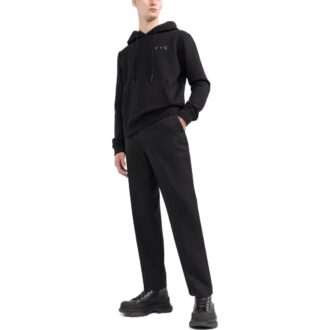 Off-White Men’ s SS22 Solid Color Logo Printing Hooded Long Sleeves Black Off-White Men’ s SS22 Solid Color Logo Printing Hooded Long Sleeves Black