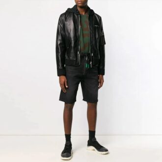 Off-White Men’ s Zipper Ordinary Version Black Shorts Off-White Men’ s Zipper Ordinary Version Black Shorts