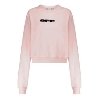 Off-White SS21 Logo Round Neck Hoodless Hoodie Pink Off-White SS21 Logo Round Neck Hoodless Hoodie Pink