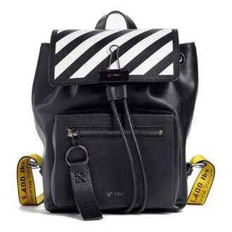 Off-White Stripe logo Shoulder strap backpack Black Off-White Stripe logo Shoulder strap backpack Black