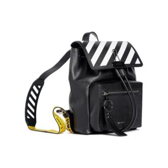 Off-White Stripe logo Shoulder strap backpack Black Off-White Stripe logo Shoulder strap backpack Black