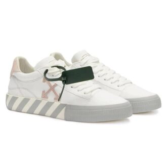 Off-White Vulc Low Canvas Sneaker “White Pink Grey”