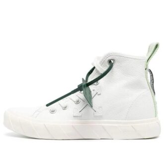 Off-White Vulcanised High-Top Sneaker “White Green”