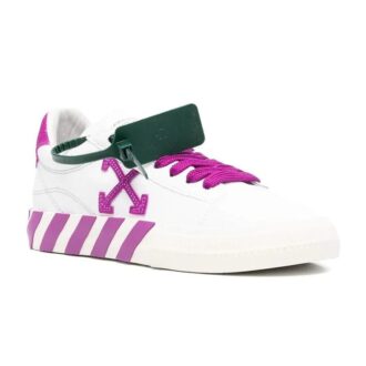 Off-White Vulcanized Low-Top Sneakers “White Purple”